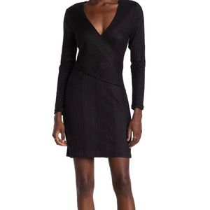 Bailey Blue Surplice Knit Mini Dress